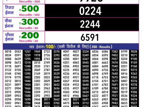 Rajshree Lottery Result Today