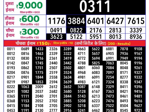 Rajshree Lottery Result Today