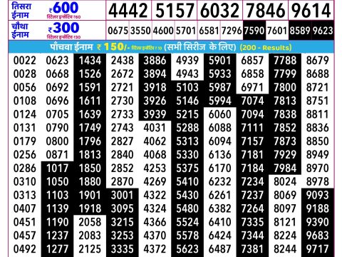 Rajshree Lottery Result Today