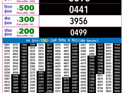 Rajshree Night Budh Weekly Lottery 9pm Result 13 May 2026 Rajshree Lottery Result Today