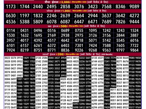 Rajshree Lottery Result Today
