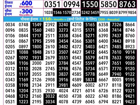 Rajshree Lottery Result Today