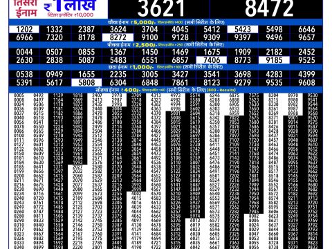 Rajshree 300 Monthly Lottery Result 19 May 2026 Rajshree Lottery Result Today
