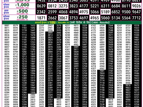 Rajshree Lottery Result Today