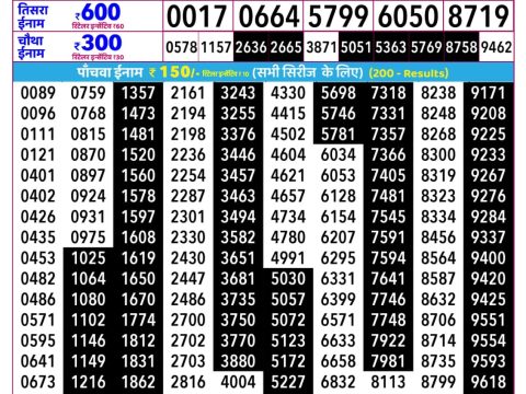 Rajshree Lottery Result Today