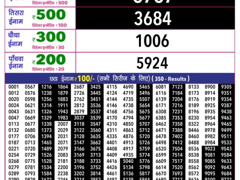 Rajshree Lottery Result Today