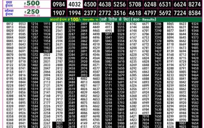 Rajshree 50 Som Weekly Lottery 7:30pm Result 04 May 2026