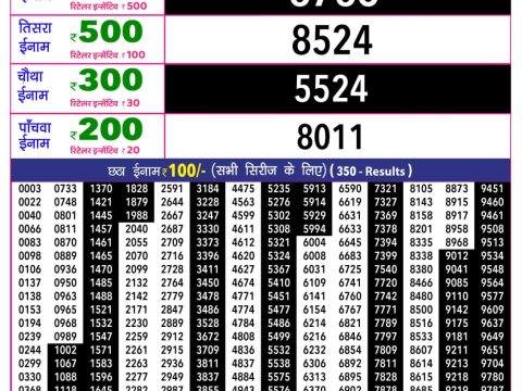 Rajshree Lottery Result Today