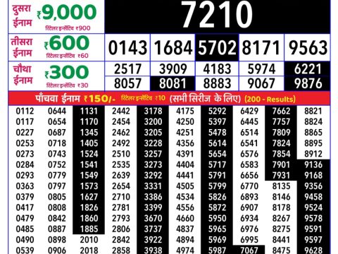 Rajshree Lottery Result Today