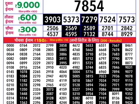 Rajshree Marigold Weekly Lottery 4pm Result 11 May 2026 Rajshree Lottery Result Today