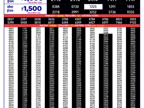 Rajshree Lottery Result Today