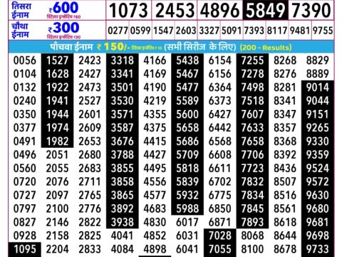 Rajshree Lottery Result Today