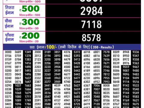 Rajshree 10 Evening Ravi Weekly Lottery 5.40pm Result 24 May 2026 Rajshree Lottery Result Today