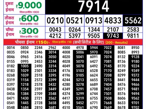 Rajshree Tuesday Weekly Lottery 8pm Result 26 May 2026 Rajshree Lottery Result Today