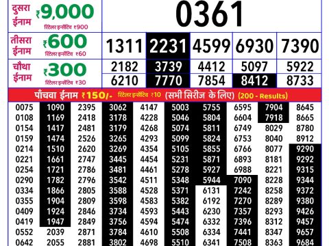 Rajshree Lottery Result Today