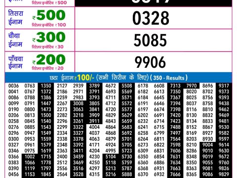 Rajshree Lottery Result Today