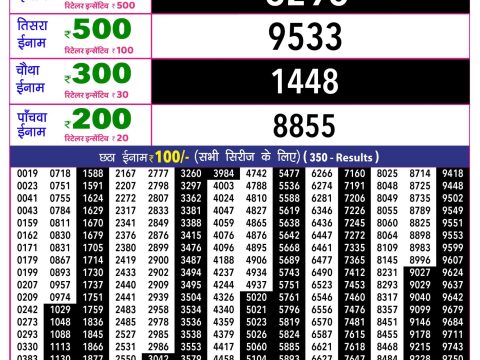Rajshree 10 Evening Ravi Weekly Lottery 5.40pm Result 31 May 2026 Rajshree Lottery Result Today