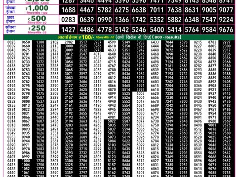Rajshree 50 Ravi Weekly Lottery 7:30pm Result 31 May 2026 Rajshree Lottery Result Today
