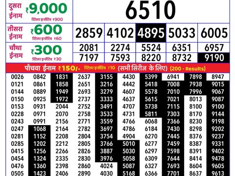 Rajshree Lottery Result Today