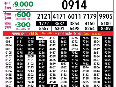 Rajshree Lottery Result Today