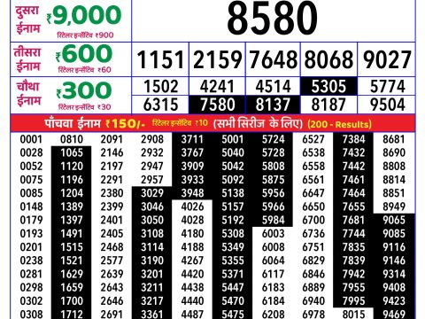 Rajshree Lottery Result Today