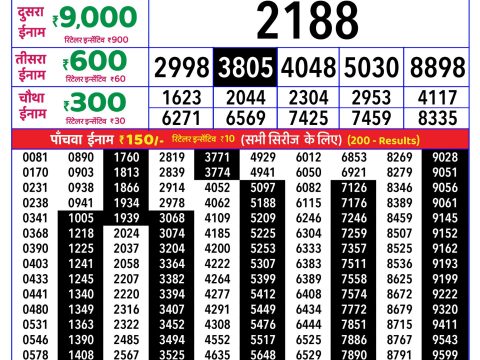 Rajshree Lottery Result Today