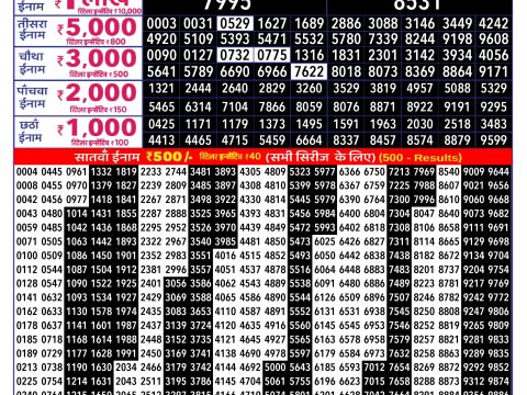 Rajshree Lottery Result Today