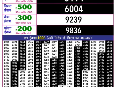 Rajshree Lottery Result Today