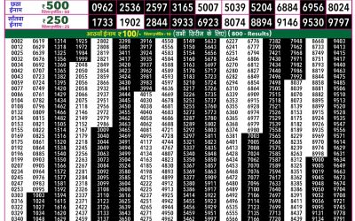 Rajshree 50 Budh Weekly Lottery 7:30pm Result 03 June 2026
