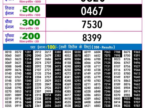 Rajshree Night Shukra Weekly Lottery 9pm Result 19 June 2026 Rajshree Lottery Result Today