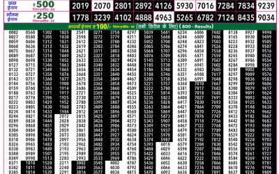 Rajshree 50 Shukra Weekly Lottery 7:30pm Result 05 June 2026