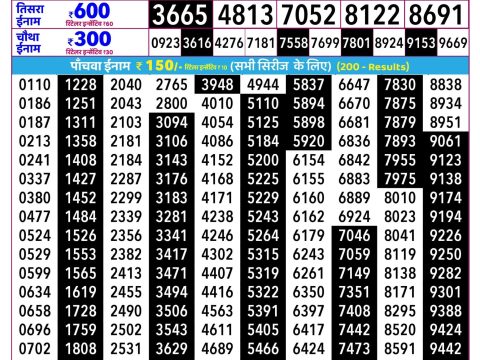 Rajshree Lottery Result Today