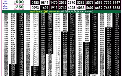 Rajshree 50 Mangal Weekly Lottery 7.30pm Result 09 June 2026