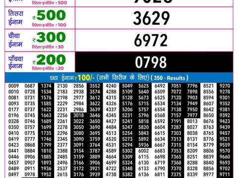 Rajshree Night Budh Weekly Lottery 9pm Result 10 June 2026 Rajshree Lottery Result Today