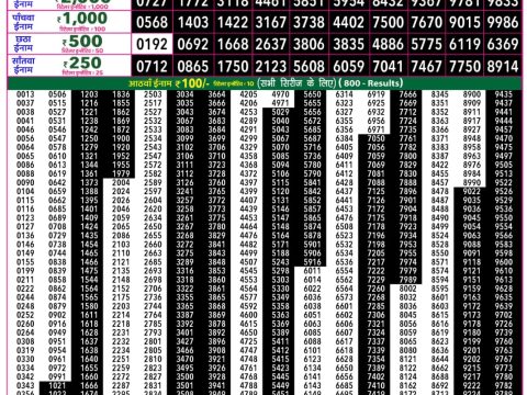 Rajshree 50 Guru Weekly Lottery 7:30pm Result 11 June 2026 Rajshree Lottery Result Today