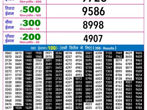 Rajshree Night Ravi Weekly Lottery 9pm Result 14 June 2026 Rajshree Lottery Result Today