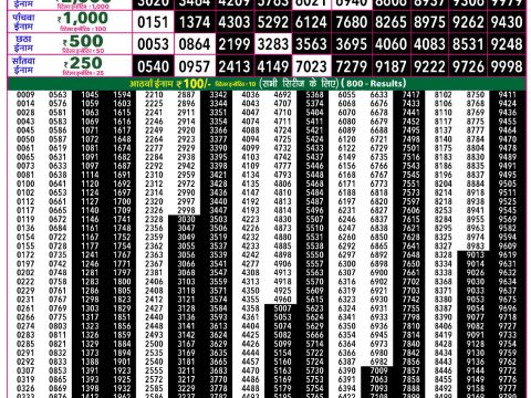 Rajshree Lottery Result Today