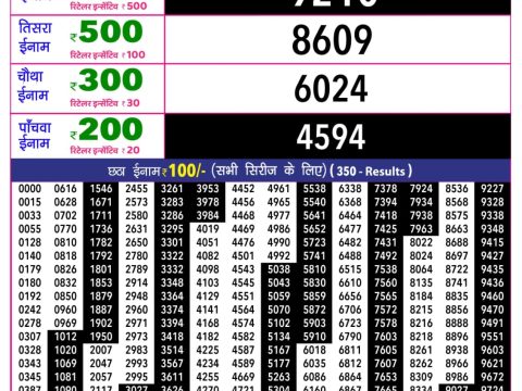 Rajshree Lottery Result Today