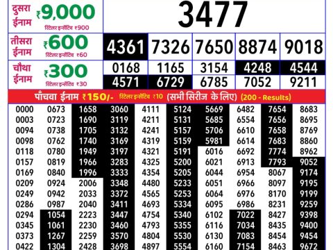 Rajshree Lottery Result Today