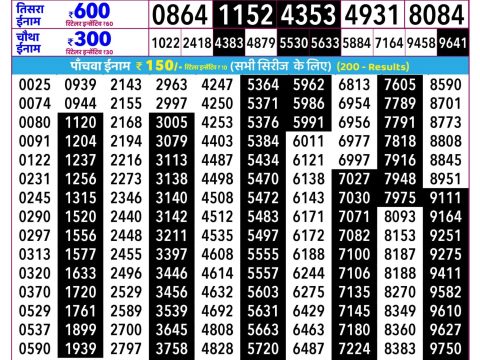Rajshree Lottery Result Today