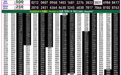 Rajshree 50 Mangal Weekly Lottery 7.30pm Result 30 June 2026