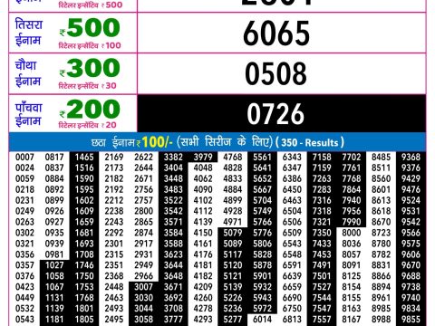 Rajshree Night Shani Weekly Lottery 9pm Result 06 June 2026 Rajshree Lottery Result Today
