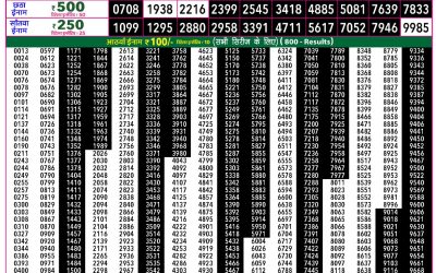 Rajshree 50 Budh Weekly Lottery 7:30pm Result 10 June 2026