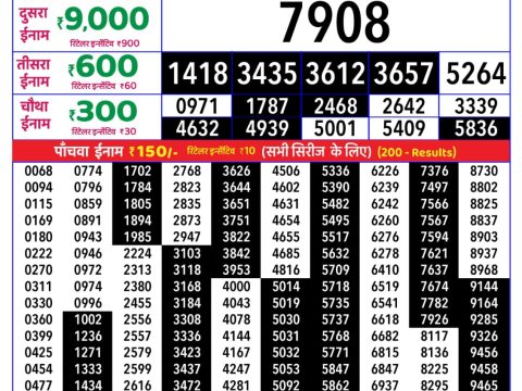 Rajshree Lottery Result Today