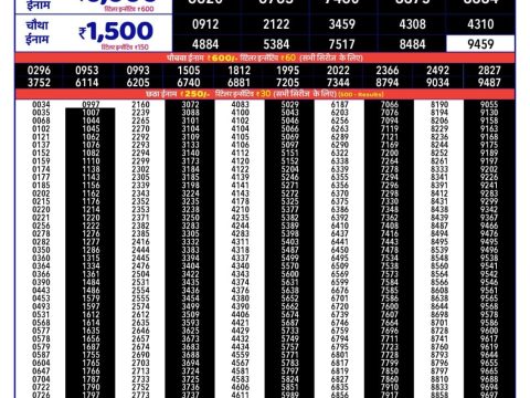 Rajshree Lottery Result Today