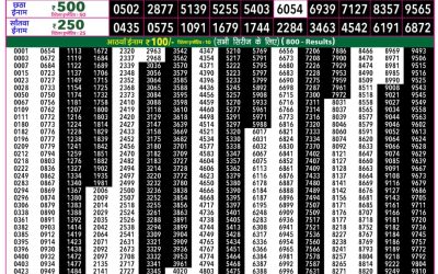 Rajshree 50 Shukra Weekly Lottery 7:30pm Result 10 July 2026