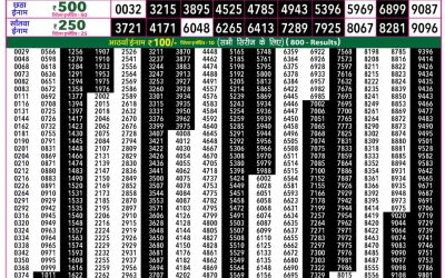 Rajshree 50 Shani Weekly Lottery 7:30pm Result 11 July 2026
