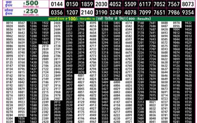 Rajshree 50 Shukra Weekly Lottery 7:30pm Result 17 July 2026