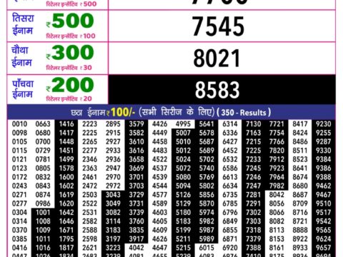 Rajshree Lottery Result Today