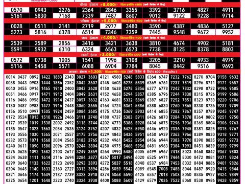 Rajshree 500 Monthly Lottery Result 14 July 2026 Rajshree Lottery Result Today